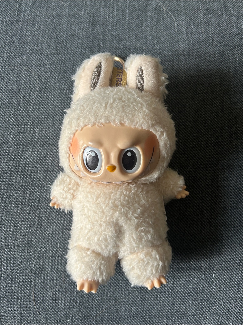 Plush Bunny Costume Vinyl Face Doll - Cream